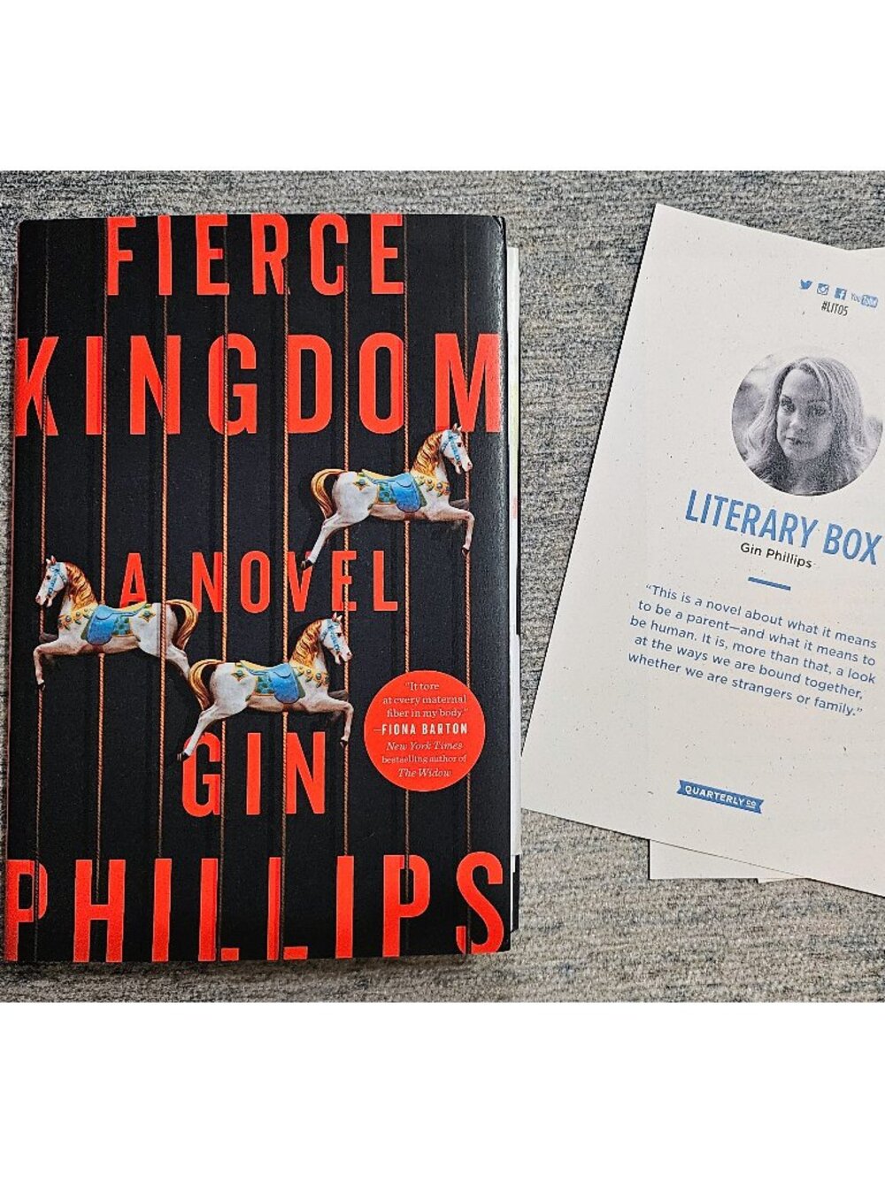 Autographed edition of Fierce Kingdom by Gin Phillips